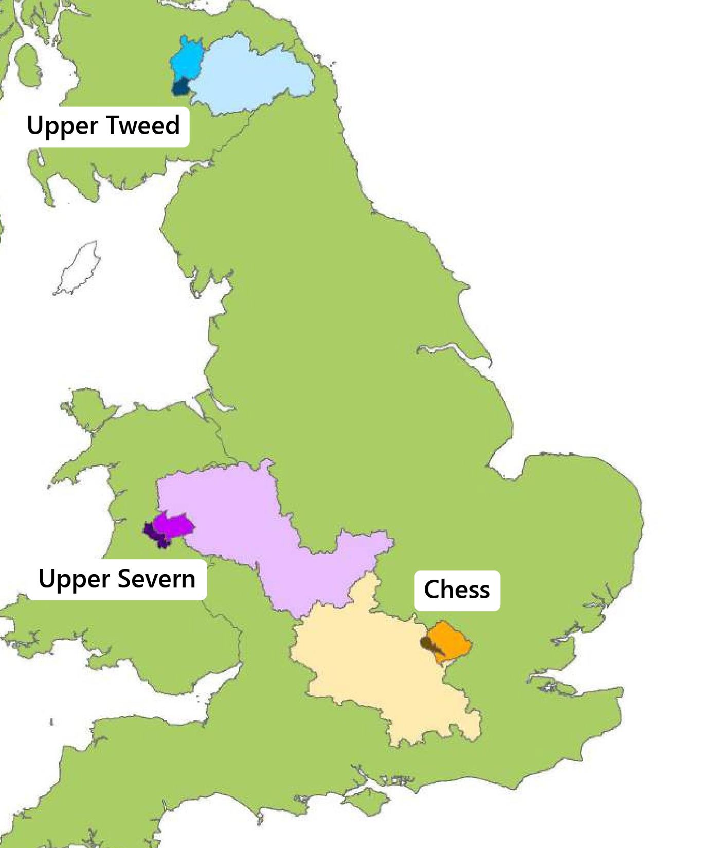 Location of FDRI observatory catchments