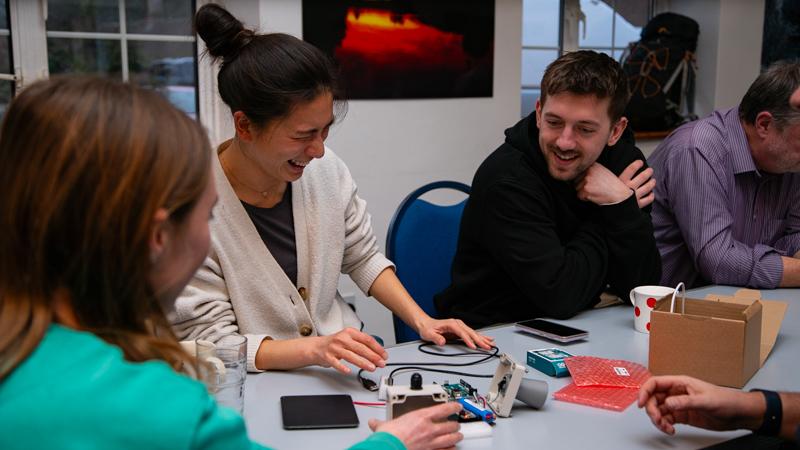Workshop participants build open hardware
