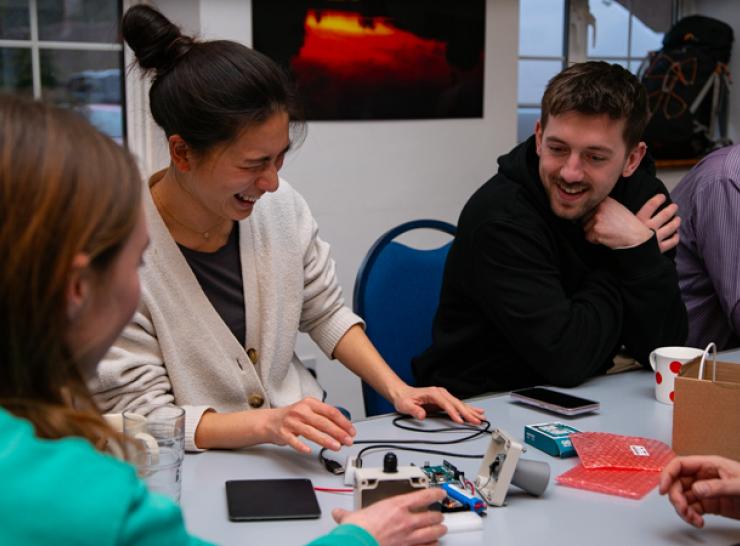 Workshop participants build open hardware